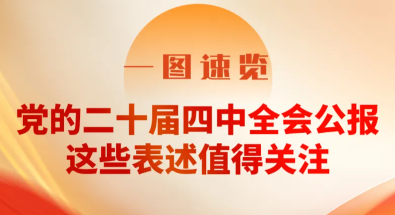 一圖速覽！黨的二十屆四中全會公報，這些表述值得關(guān)注